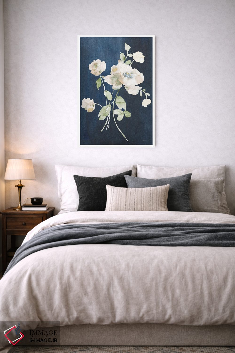 تابلو دکوراتیو گل های سفید تابستان ۳ اثر دان هوی نای - D4W