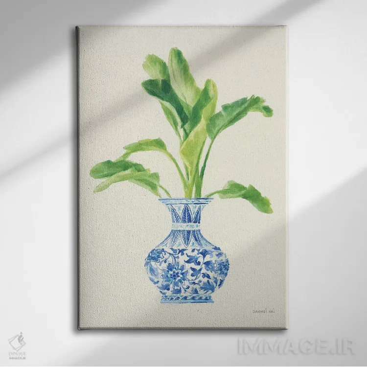 تابلو دکوراتیو نقش نگار چینی نخل ۱ اثر دان هوی نای - نمای روبهرو روی دیوار