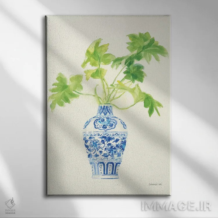 تابلو دکوراتیو نقش نگار چینی نخل ۳ اثر دان هوی نای - نمای روبهرو روی دیوار