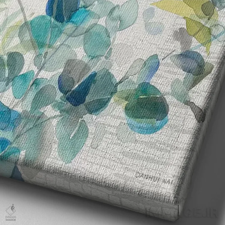 تابلو دکوراتیو اکالیپتوس ۴ اثر دان هوی نای - نمای نزدیک بافت بوم