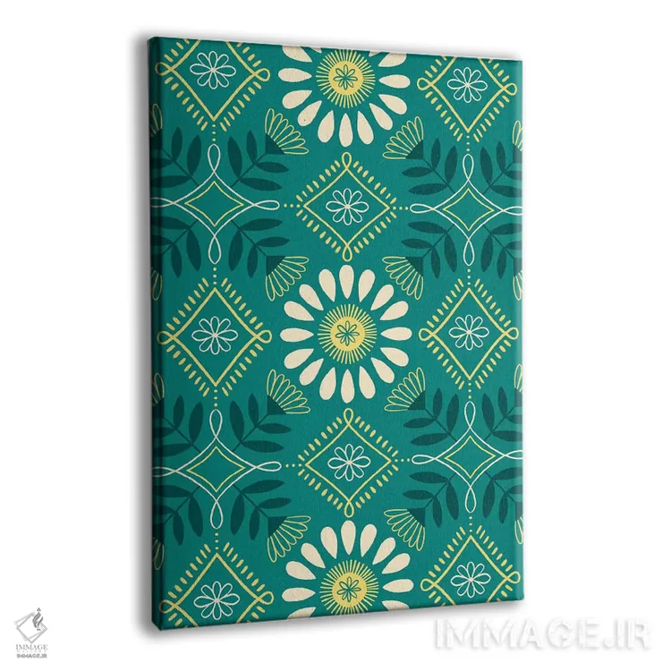 تابلو انتزاعی تفریح تابستانی زیر آفتاب ۸ اثر ناتالی مایلز - نمای پرسپکتیو محصول