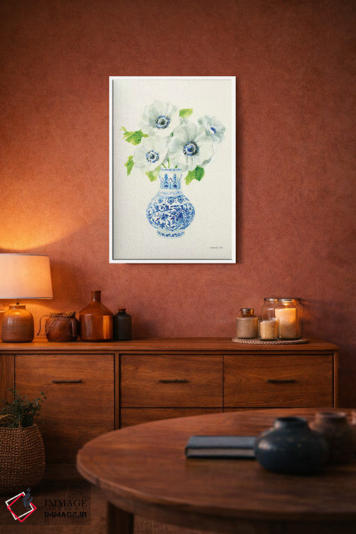 تابلو دکوراتیو نقش نگار چینی گلدار ۱ اثر دان هوی نای - D2W