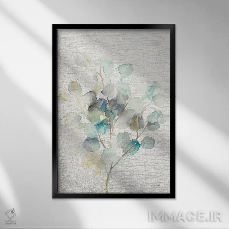 تابلو دکوراتیو اکالیپتوس ۳ اثر دان هوی نای - نمای قابدار مشکی