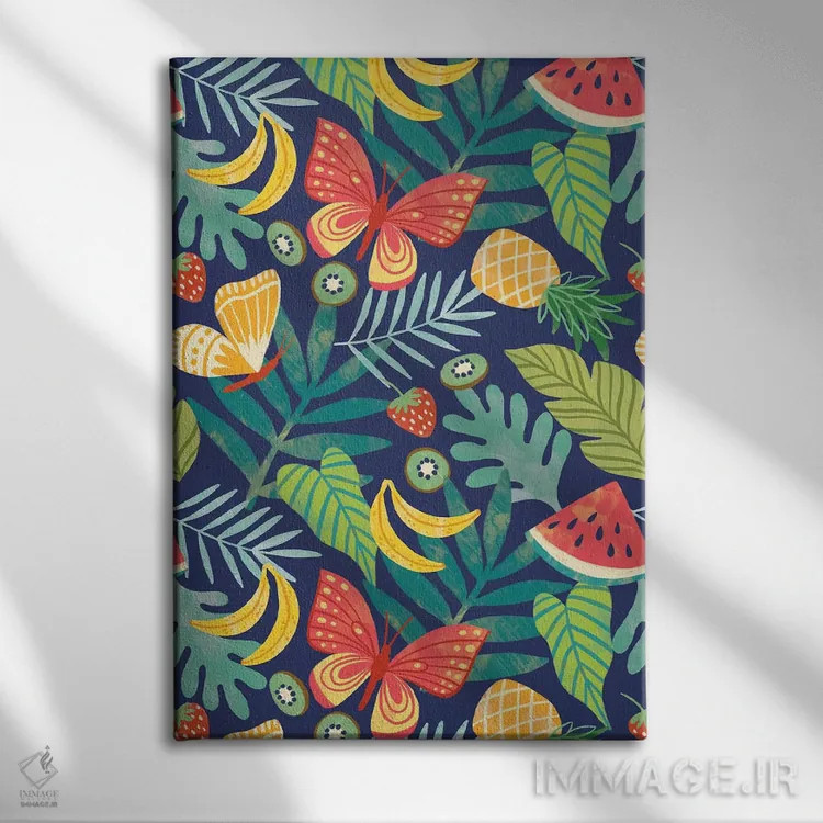 تابلو دکوراتیو تفریح تابستانی زیر آفتاب ۶ اثر ناتالی مایلز - نمای روبهرو روی دیوار