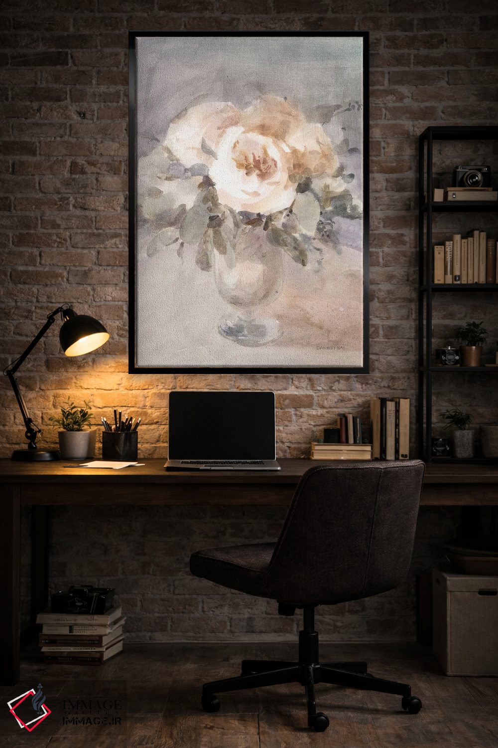 تابلو انتزاعی گل های حال وهوای تابستانی اثر دان هوی نای - D6B