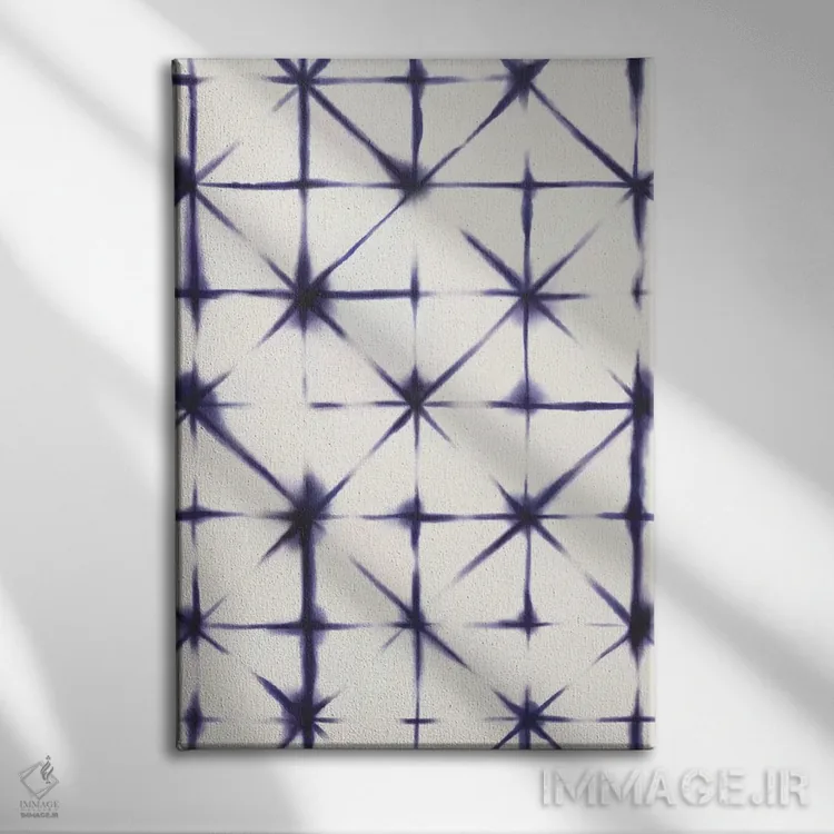 تابلو انتزاعی تفریح تابستانی زیر آفتاب ۹ اثر ناتالی مایلز - نمای روبهرو روی دیوار