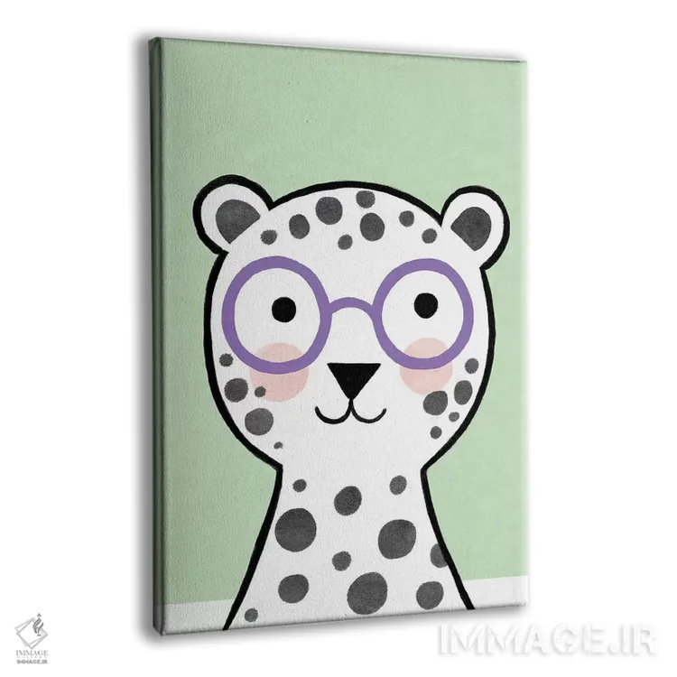 تابلو دکوراتیو عینک های رنگارنگ کودکانه ۱ اثر ناتالی مایلز - نمای پرسپکتیو محصول