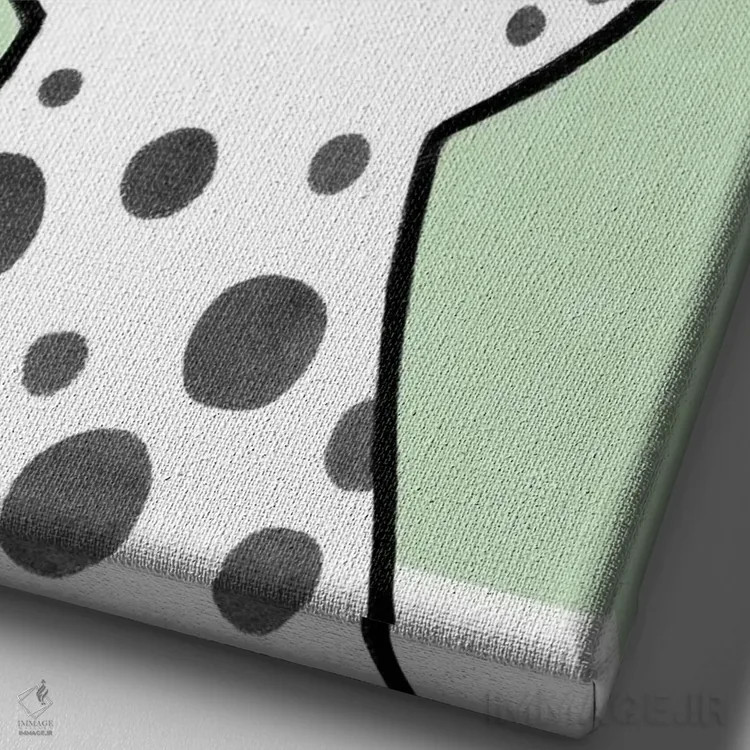 تابلو دکوراتیو عینک های رنگارنگ کودکانه ۱ اثر ناتالی مایلز - نمای نزدیک بافت بوم