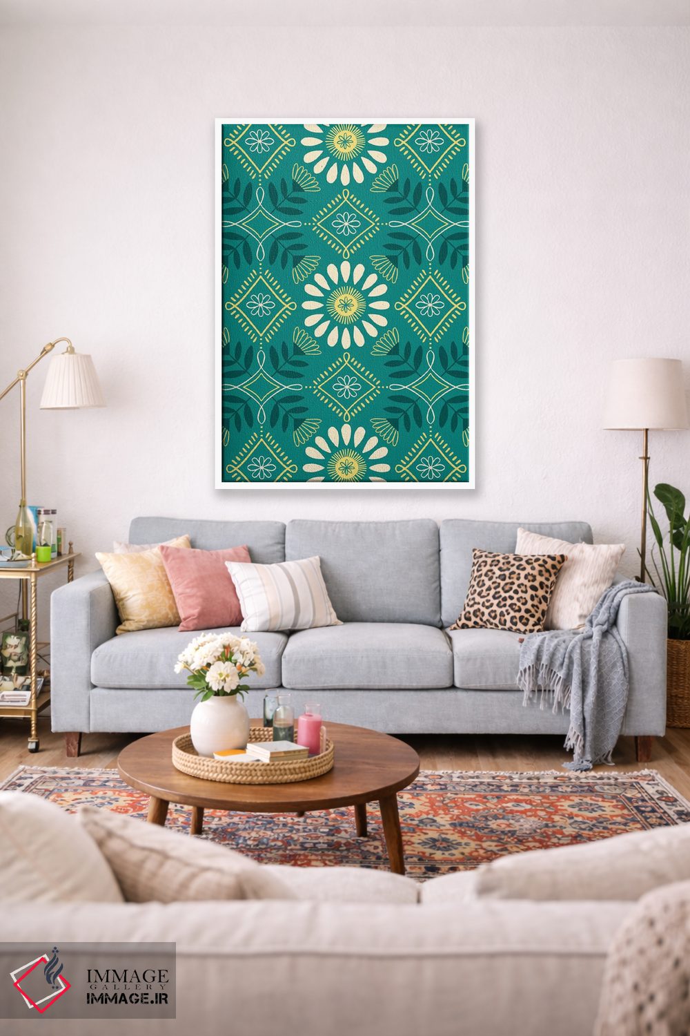 تابلو انتزاعی تفریح تابستانی زیر آفتاب ۸ اثر ناتالی مایلز - D1W