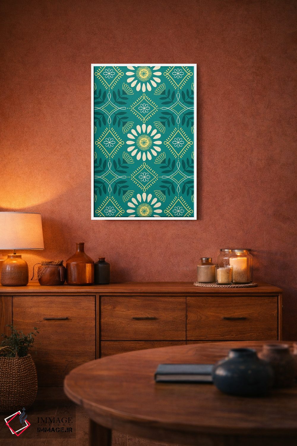 تابلو انتزاعی تفریح تابستانی زیر آفتاب ۸ اثر ناتالی مایلز - D3W