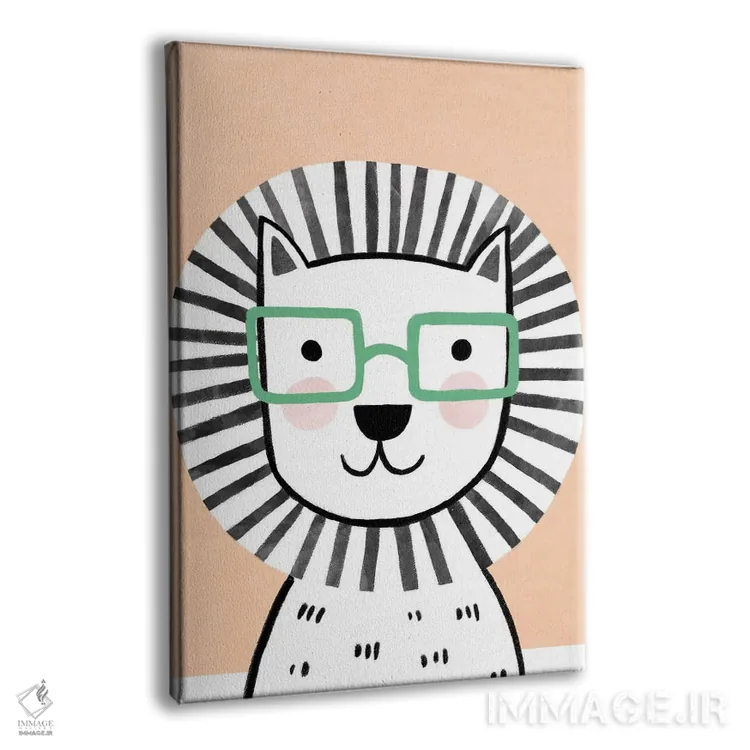 تابلو دکوراتیو عینک های رنگارنگ کودکانه ۳ اثر ناتالی مایلز - نمای پرسپکتیو محصول