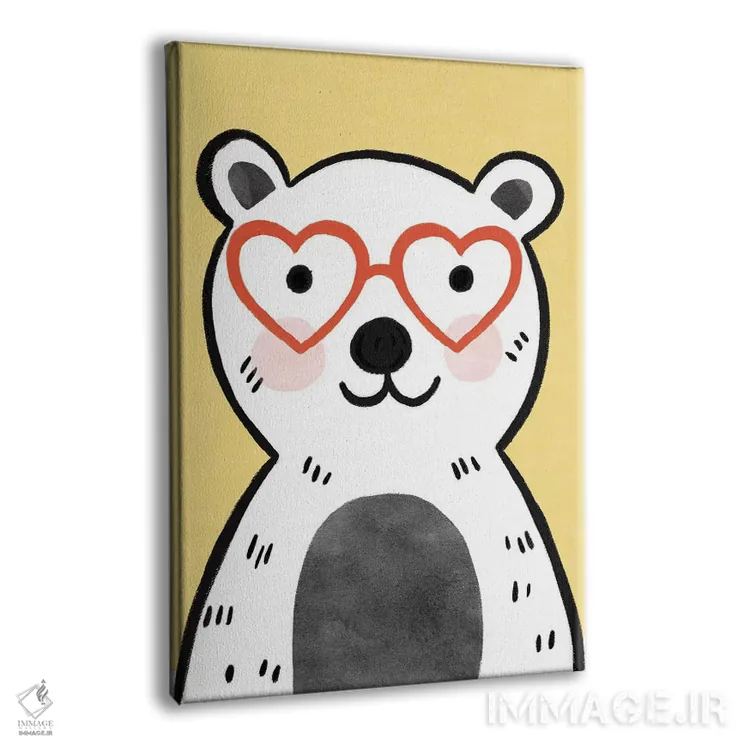 تابلو دکوراتیو عینک های رنگارنگ کودکانه ۴ اثر ناتالی مایلز - نمای پرسپکتیو محصول