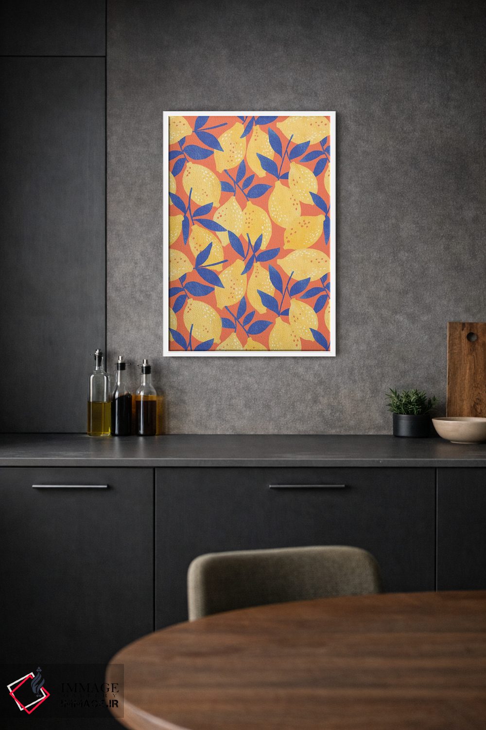 تابلو انتزاعی تفریح تابستانی زیر آفتاب ۱ اثر ناتالی مایلز - D1W