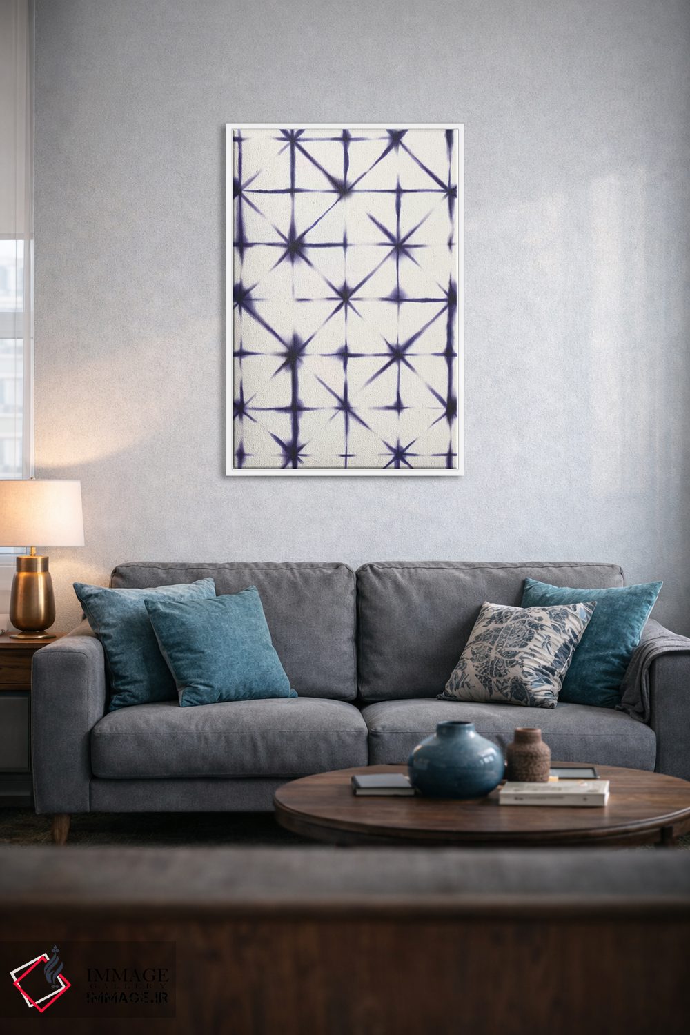 تابلو انتزاعی تفریح تابستانی زیر آفتاب ۹ اثر ناتالی مایلز - D4W