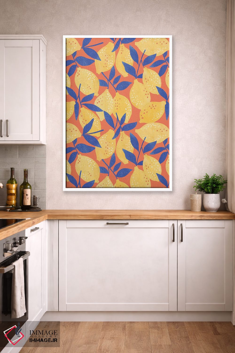 تابلو انتزاعی تفریح تابستانی زیر آفتاب ۱ اثر ناتالی مایلز - D4W