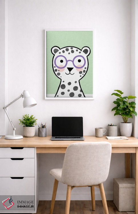 تابلو دکوراتیو عینک های رنگارنگ کودکانه ۱ اثر ناتالی مایلز - D4W