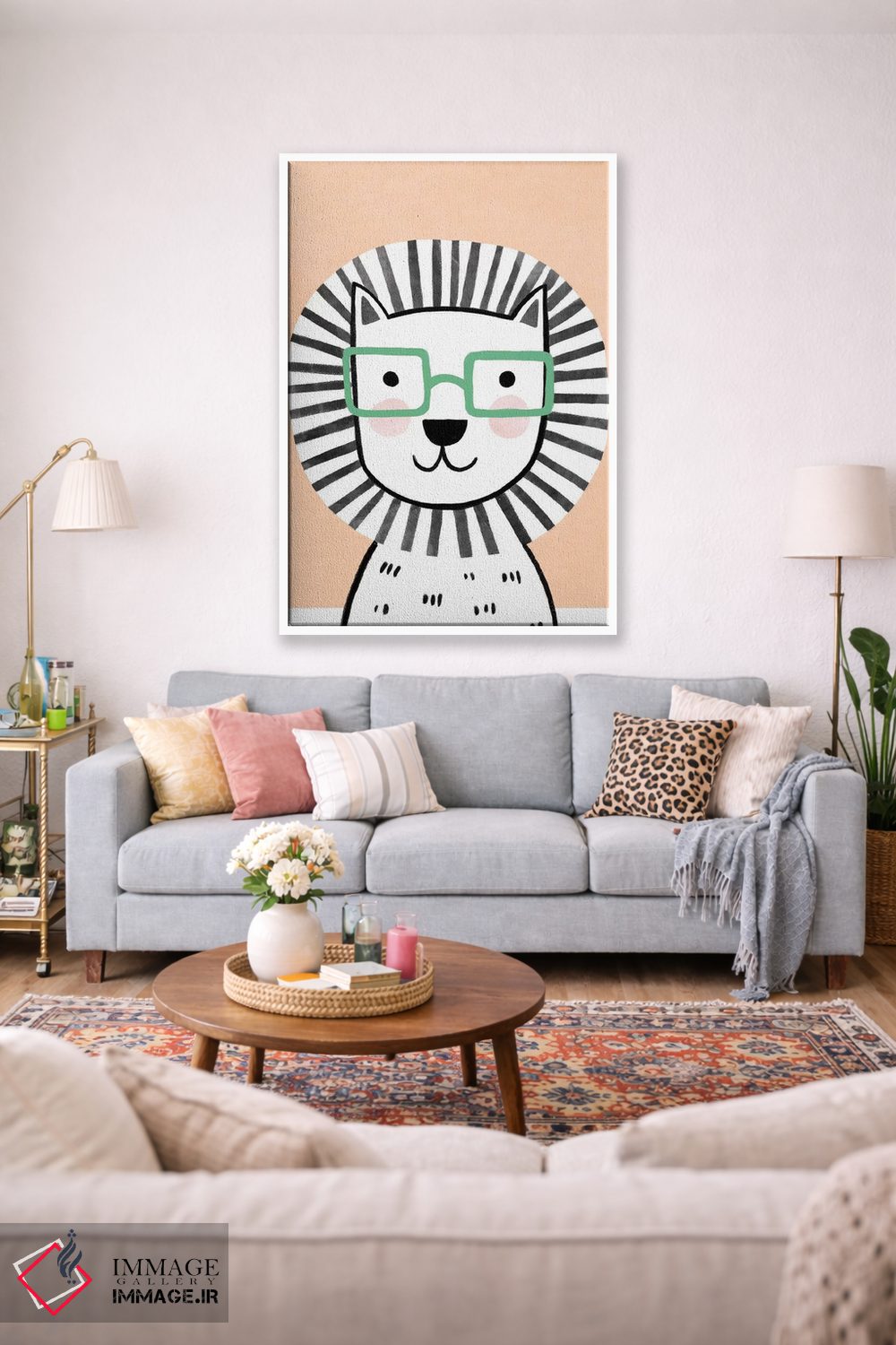 تابلو دکوراتیو عینک های رنگارنگ کودکانه ۳ اثر ناتالی مایلز - D1W