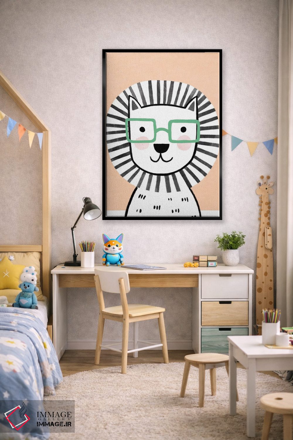 تابلو دکوراتیو عینک های رنگارنگ کودکانه ۳ اثر ناتالی مایلز - D2B