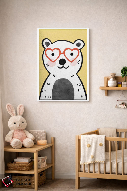 تابلو دکوراتیو عینک های رنگارنگ کودکانه ۴ اثر ناتالی مایلز - D3W