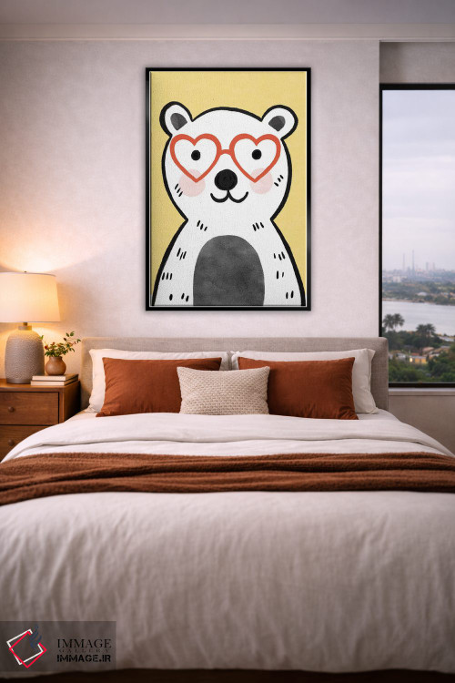 تابلو دکوراتیو عینک های رنگارنگ کودکانه ۴ اثر ناتالی مایلز - D6B