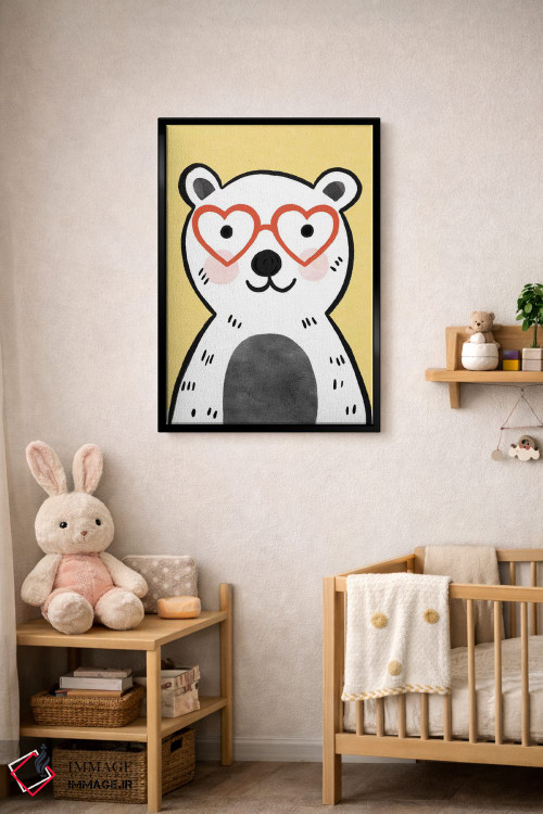 تابلو دکوراتیو عینک های رنگارنگ کودکانه ۴ اثر ناتالی مایلز - D5B