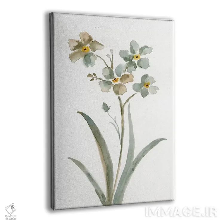 تابلو دکوراتیو گیاهی خنثی دو اثر نان - نمای پرسپکتیو محصول