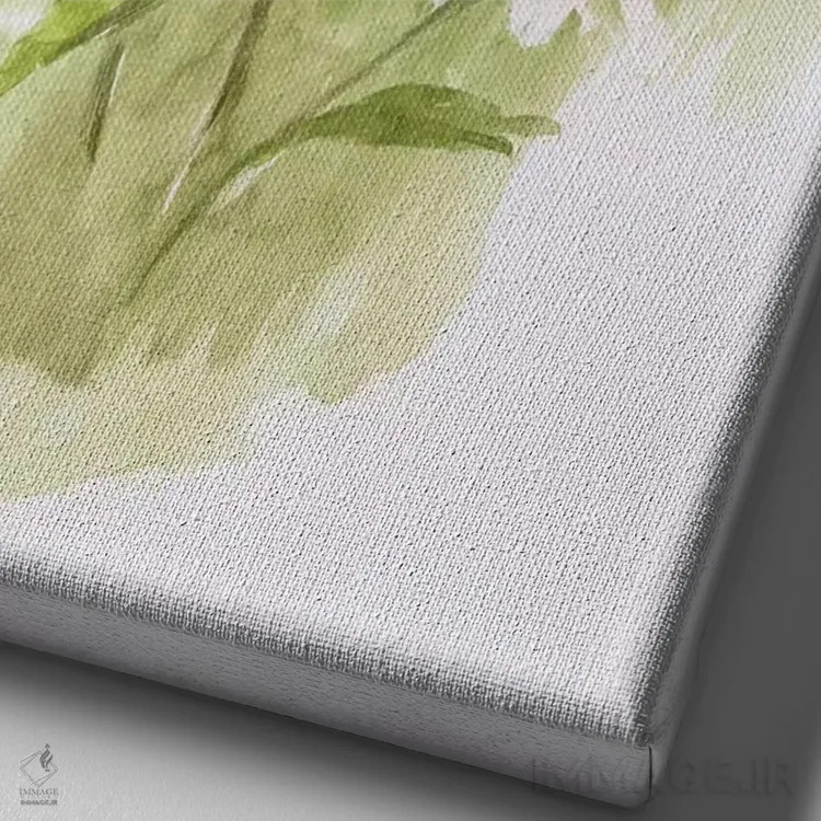 تابلو دکوراتیو مارگریت وحشی یک اثر نان - نمای نزدیک بافت بوم