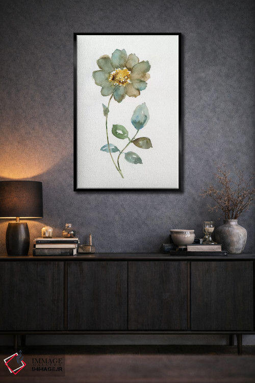 تابلو دکوراتیو گلبرگ ساده یک اثر نان - D3B