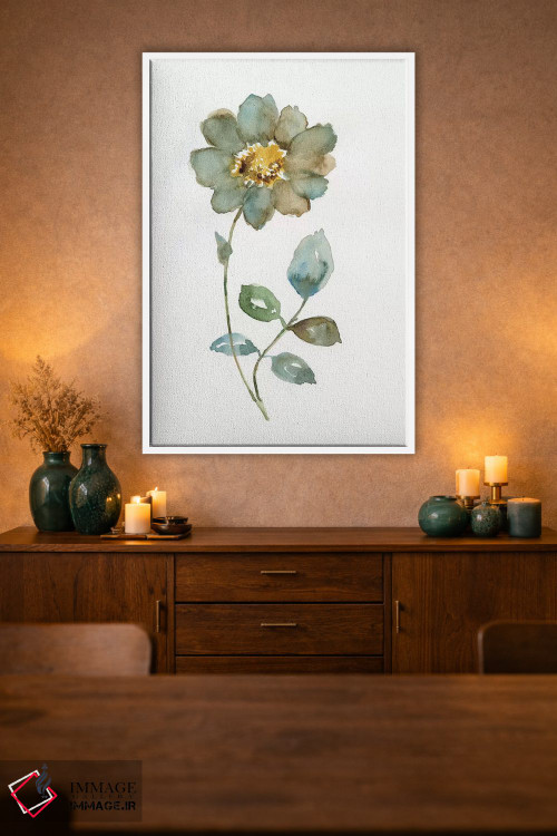 تابلو دکوراتیو گلبرگ ساده یک اثر نان - D2W