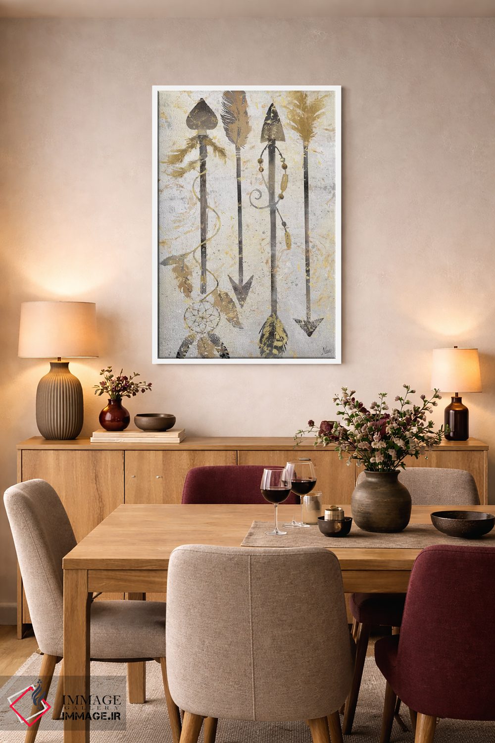 تابلو دکوراتیو تیرهای قبیله ای اثر نان - D5W