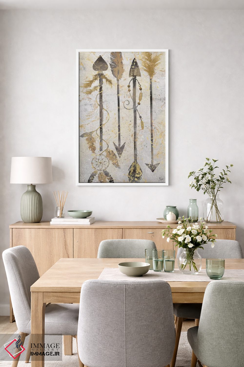 تابلو دکوراتیو تیرهای قبیله ای اثر نان - D4W