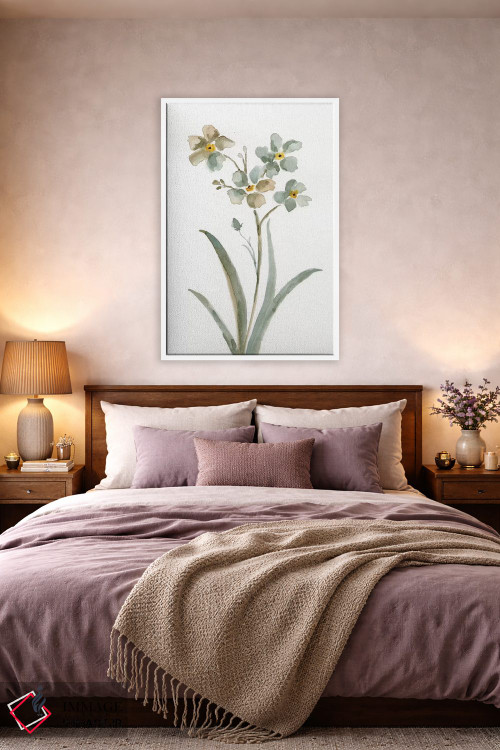 تابلو دکوراتیو گیاهی خنثی دو اثر نان - D2W