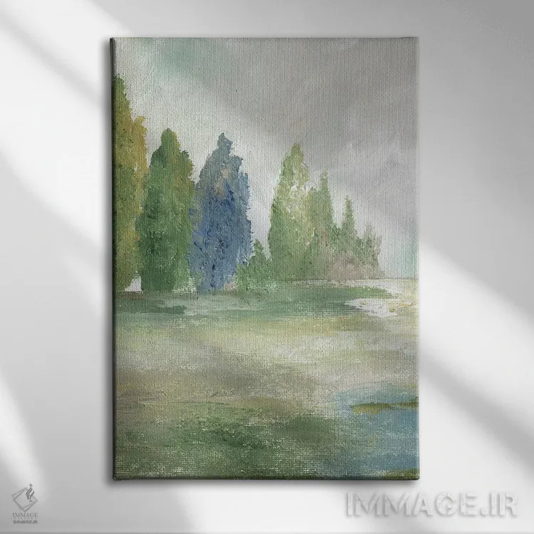 تابلو دکوراتیو دره جواهرگون یک اثر نان - نمای روبهرو روی دیوار