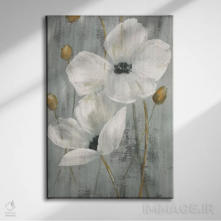 تابلو دکوراتیو باغ مروارید دو اثر نان - نمای روبهرو روی دیوار