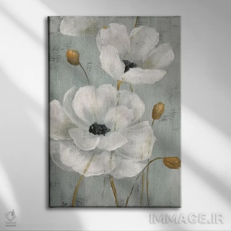 تابلو دکوراتیو باغ مروارید یک اثر نان - نمای روبهرو روی دیوار