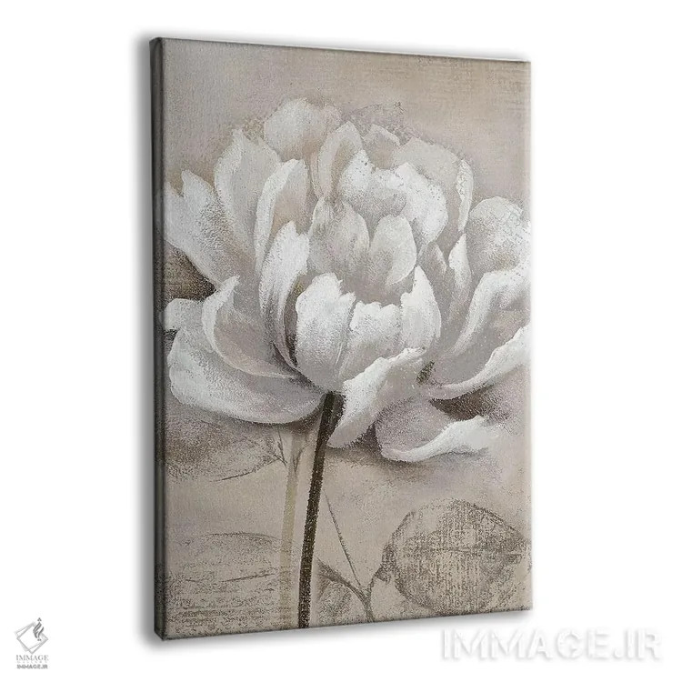 تابلو دکوراتیو سفید ملایم I اثر نان - نمای پرسپکتیو محصول