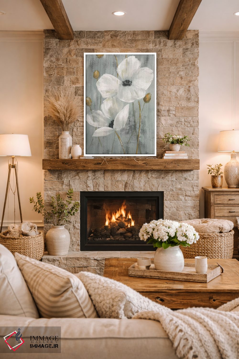 تابلو دکوراتیو باغ مروارید دو اثر نان - D1W