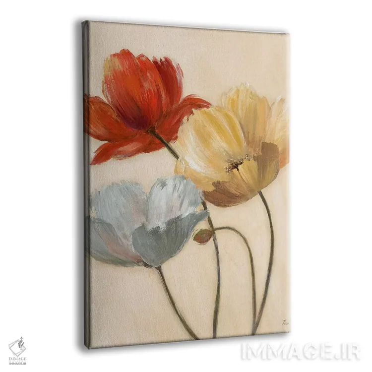 تابلو دکوراتیو پالت شقایق II اثر نان - نمای پرسپکتیو محصول