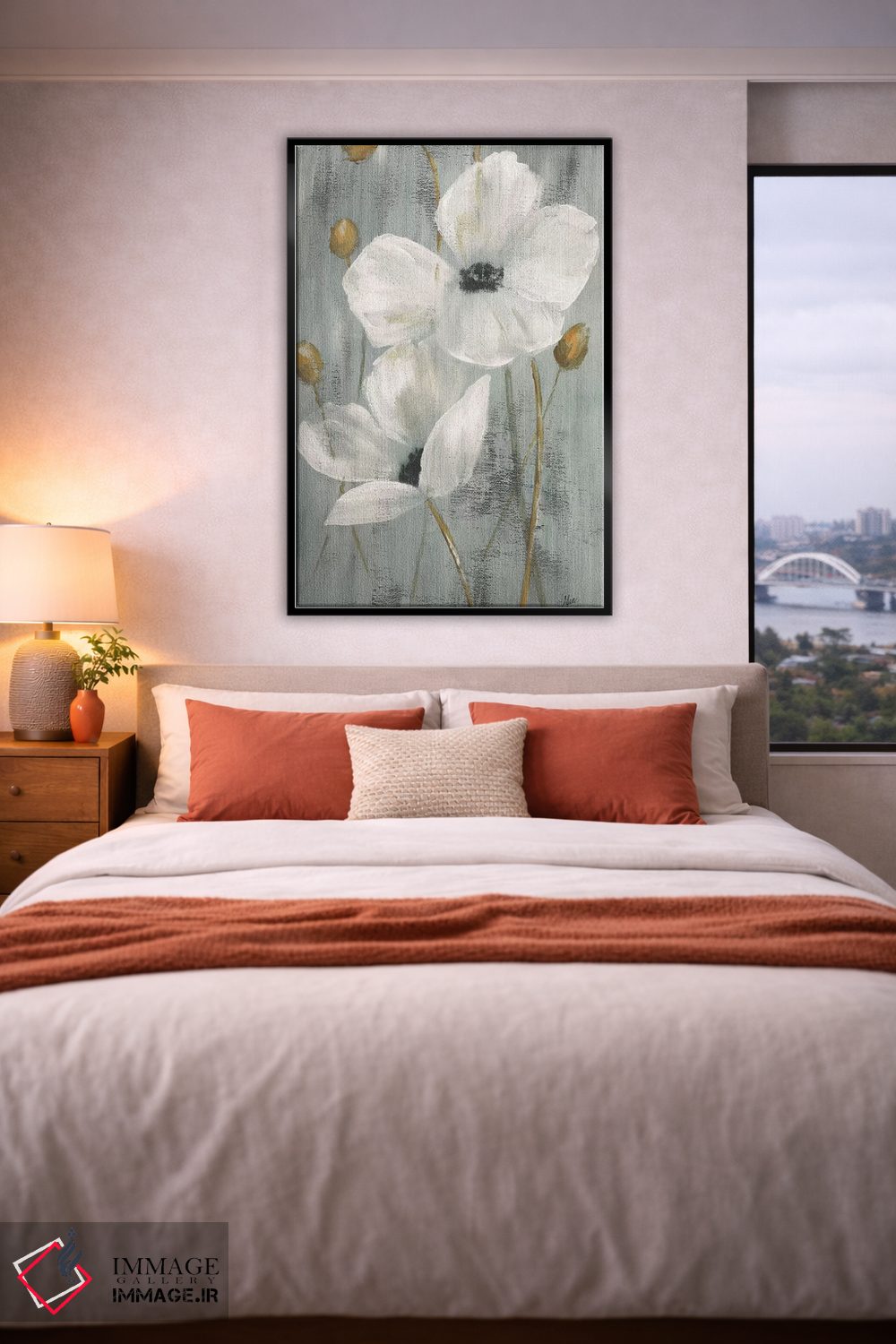 تابلو دکوراتیو باغ مروارید دو اثر نان - D4B