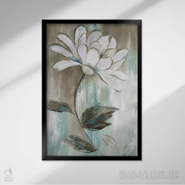 تابلو دکوراتیو شکوفایی باغ II اثر نان - نمای قابدار مشکی