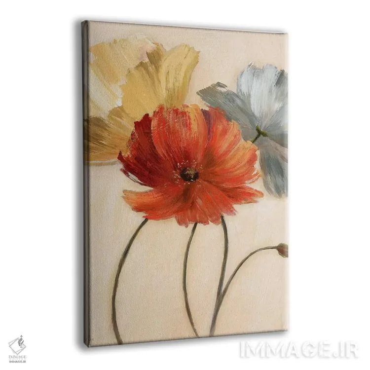 تابلو مدرن پالت شقایق I اثر نان - نمای پرسپکتیو محصول