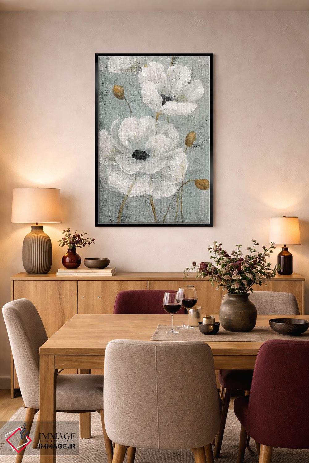 تابلو دکوراتیو باغ مروارید یک اثر نان - D5B