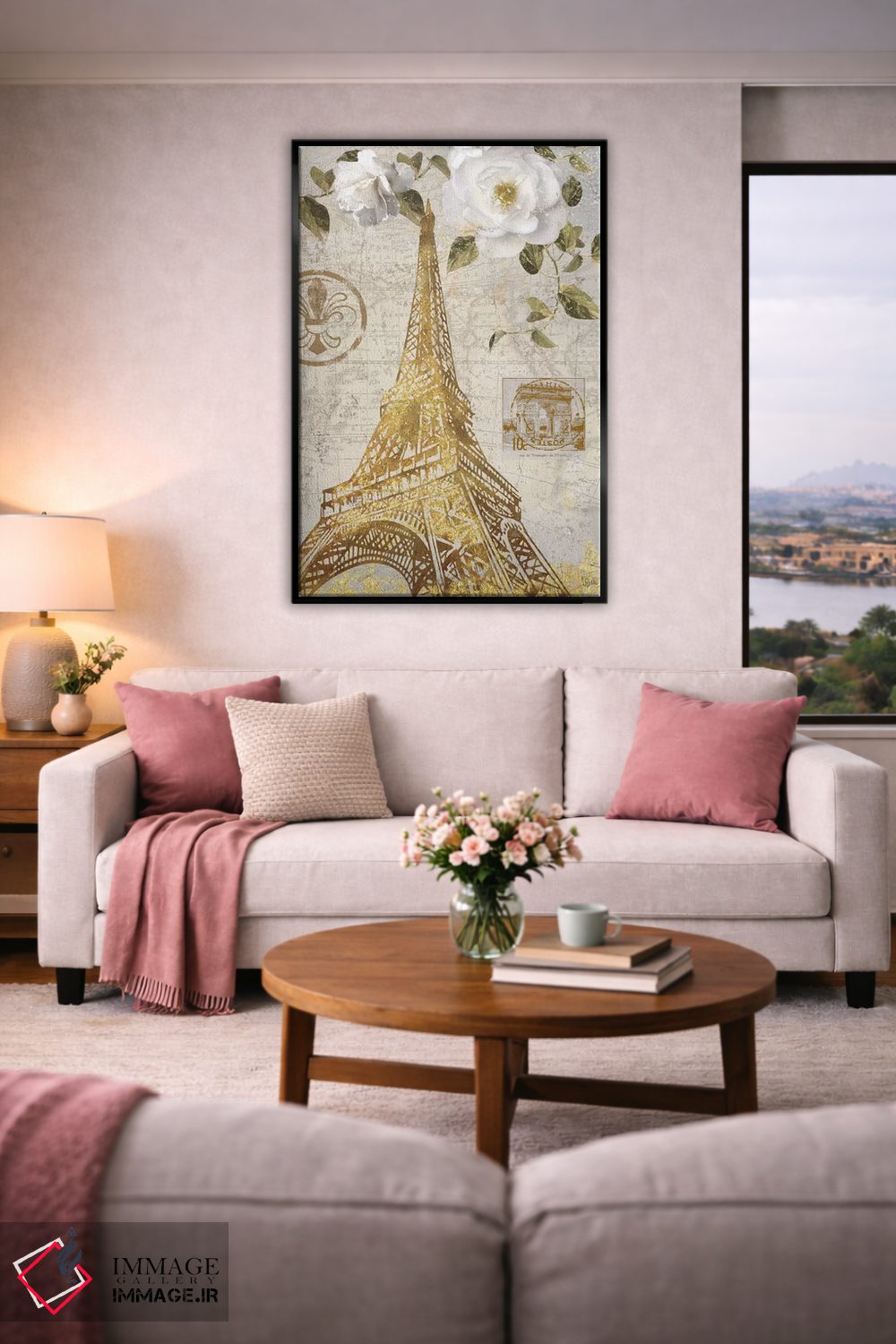 تابلو دکوراتیو باغ ایفل اثر نان - D5B