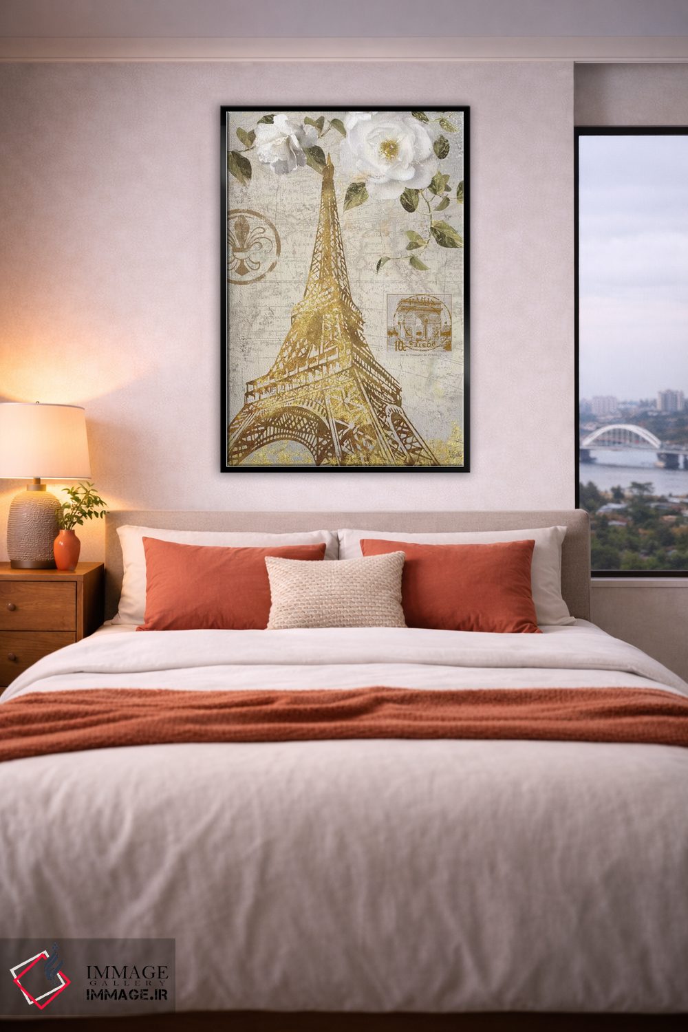 تابلو دکوراتیو باغ ایفل اثر نان - D6B