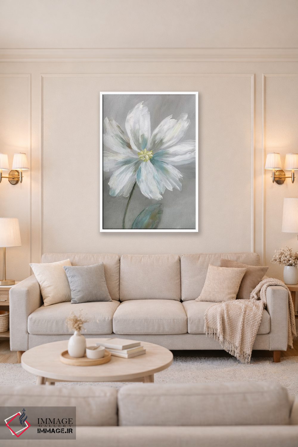 تابلو دکوراتیو گل ساده I اثر نان - D3W