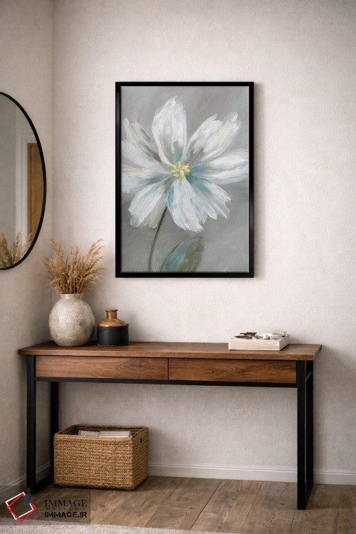 تابلو دکوراتیو گل ساده I اثر نان - D4B