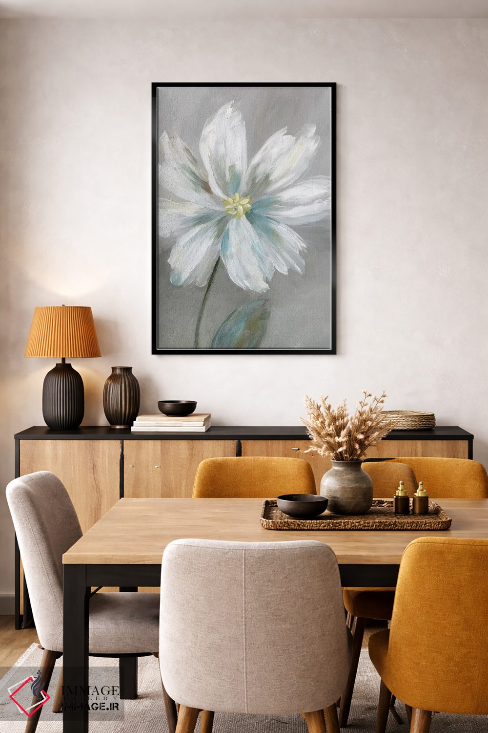 تابلو دکوراتیو گل ساده I اثر نان - D6B