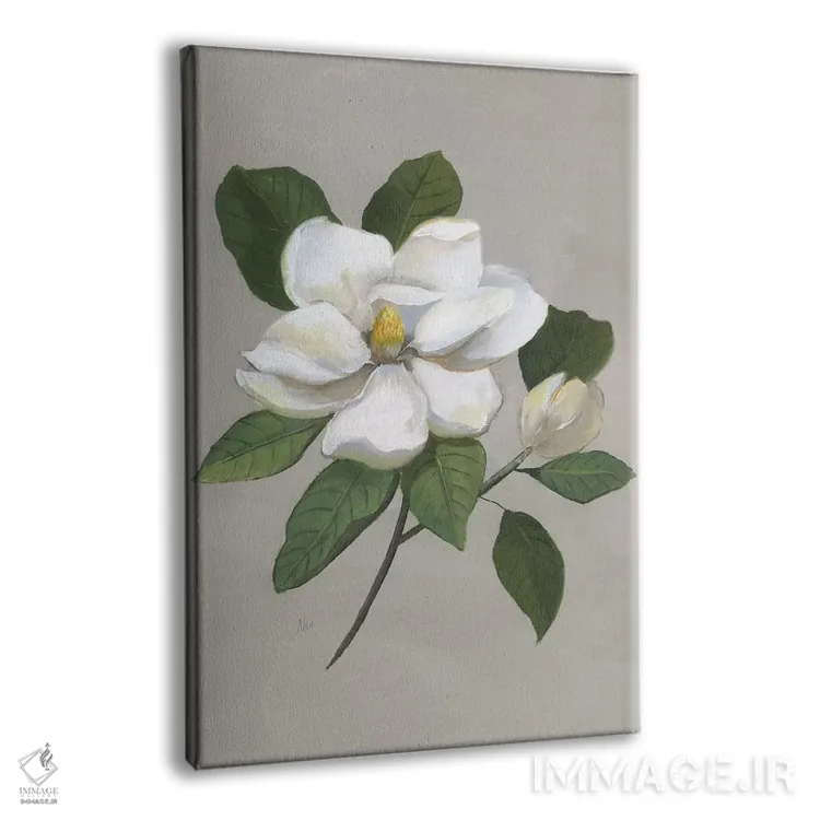 تابلو مدرن ماگنولیای گیاهی اثر نان - نمای پرسپکتیو محصول