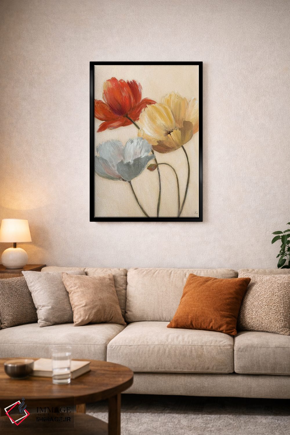 تابلو دکوراتیو پالت شقایق II اثر نان - D3B