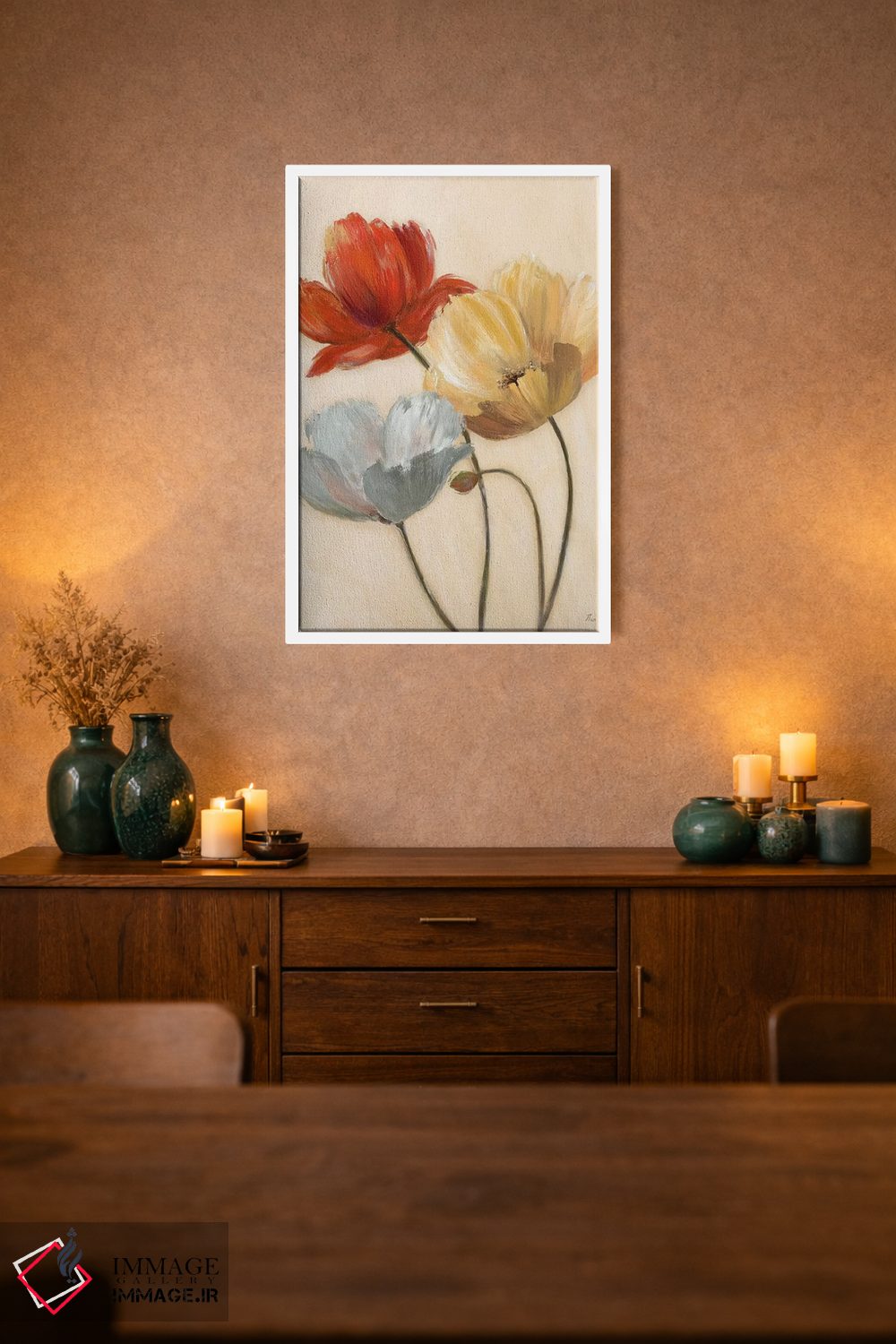 تابلو دکوراتیو پالت شقایق II اثر نان - D2W